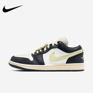 耐克（NIKE）女鞋秋冬季新款 Air Jordan 1 Low AJ1黑白綠低幫復古運動(dòng)休閑鞋 HQ3009-003/煤黑/明亮綠/帆白 35.5 【建議腳長(cháng)22厘米】