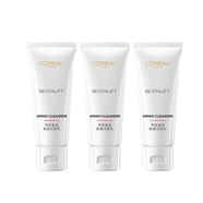 歐萊雅復顏滋潤潔面乳125ml氨基酸洗面奶清爽滋潤不緊繃女士 復顏潔面30mlX3支