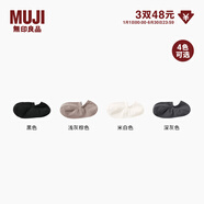 MUJIMUJI 男女通用合腳直角薄款淺口運動(dòng)船襪短襪隱形襪 DAF22C4A 黑色 23-25cm/36-40碼
