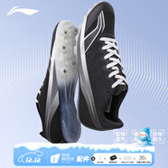 李寧（LI-NING） 釘鞋田徑短跑鞋新款輕量全掌PEBA 體考訓練比賽跑步跳遠釘子鞋 LJJT911-1黑灰[7釘] 偏小拍大一碼 37