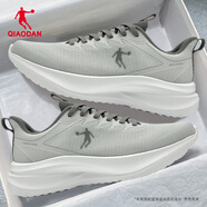 喬丹男鞋運動(dòng)鞋男皮面防水保暖跑步鞋減震運動(dòng)鞋黑色秋冬季網(wǎng)面透氣 灰銀色/沉靜灰 加密厚網(wǎng) 42