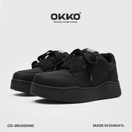 OKKO汪蘇瀧同款內增高板鞋男夏季仙女粉時(shí)尚運動(dòng)休閑 黑色 43 男碼
