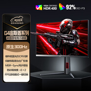 AOC 24.5英寸 FastIPS 原生300Hz超頻310Hz 1ms HDR400 出廠(chǎng)校色 硬件低藍光 電競顯示器 宙斯盾25G4S