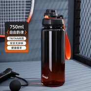 象普（SHINPUR）塑料杯大容量上學(xué)專(zhuān)用便攜水杯食品級耐高溫直飲杯 自由韻律750ML