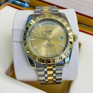 帝舵（TUDOR）【二手99新】帝舵TUDOR男表王子與公主經(jīng)典系列男士手表日歷自動(dòng)機械腕表奢侈品瑞士世界名表 【雙重鑒定】41金盤(pán)雙歷條刻M23013-0023