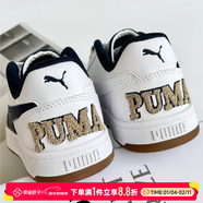 彪馬（PUMA）板鞋男鞋女鞋 2026春季新款Caven運動(dòng)鞋耐磨復古情侶低幫休閑鞋子 彪馬白-海軍藍-后跟毛巾布字母 36 (內長(cháng)225mm)