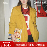 馬登姜黃色戶(hù)外薄款寬松梭織連帽抽繩防風(fēng)工裝夾克休閑外套女士秋 姜黃色 【M51派克服女款/防潑濺帽衫/2026春季外套】 M (120-150斤)寬松/卡碼拍小