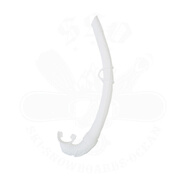 oeny新款自由潛水濕式呼吸管可折疊硅膠達摩面膜同伴果凍色多游泳配件 白色