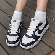 耐克（NIKE）Court Borough Low2耐克經(jīng)典復古女子低幫板鞋運動(dòng)輕便透氣休閑鞋 DV5456-131黑白熊貓 36