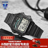 卡西歐（CASIO） 男表女表卡西歐手表男女情侶表學(xué)生時(shí)尚運動(dòng)表太陽(yáng)能雙顯電子表 WS-1600H-8AVPF銀河灰 10年電量