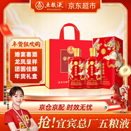 五糧液股份 婚宴喜酒 富貴吉祥精致42度500ml*2瓶濃香型純糧食白酒禮盒