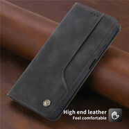 韓奢適用華為P50P40手機殼pro保護套真皮皮套mate3040翻蓋60全包防摔 爵士黑 華為nova6SE