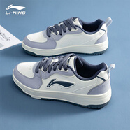 李寧板鞋男鞋子秋冬2025新款增高男士透氣休閑百搭經(jīng)典高端顏值運動(dòng)鞋 乳白色/霜藍色【天跡SOFT】 41 (255mm)