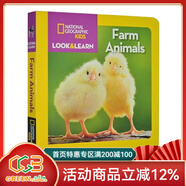 英文原版 National Geographic Kids Look and Learn 國家地理少兒版系列 紙板圖畫(huà)書(shū) 親子閱讀繪本 綠山墻 Farm Animals