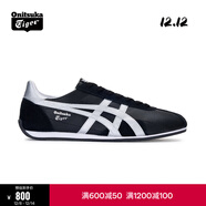 Onitsuka Tiger鬼塚虎男女鞋休閑鞋舒適透氣輕便慢跑鞋RUNSPARK 1183B480-002 黑色/銀色 46