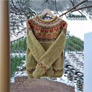 熱賣(mài)歐美新款毛衣女圓領(lǐng)拼色寬松時(shí)尚套頭針織衫 9138#綠色 S