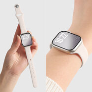 優(yōu)思頓Uston適用于A(yíng)pple Watch表帶S10女士高端小腰硅膠薄腕帶S8女士Ultra2新款運動(dòng)Iwatchs9夏季Applewa 【淡桃粉】細款硅膠秀氣顯白 適用iwatch s6/5/4【表盤(pán)44mm】