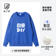 藍之旺衛衣定制工作服印字logo班服外套男女4S店文化衫訂做年會(huì )紅色衣服 圓領(lǐng)A款彩蘭 【260g薄款仿棉】 L