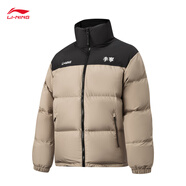 李寧火鍋羽絨 新春丨男女同款防潑水防風(fēng)寬松鴨絨短羽絨服AYMV431
