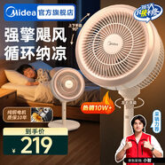 美的（Midea）空氣循環(huán)扇電風(fēng)扇落地扇安靜輕音家用臥室電扇節能小風(fēng)扇低噪循環(huán)輕羽扇 【臺地兩用 循環(huán)送風(fēng)】GAH24QC