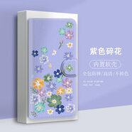 水草人翻蓋皮套適用vivo手機殼s20保護套x50仿皮x23幻彩s19油畫(huà)xnote/s18e/s21/x30/s9e/plus/pro 紫色碎花-皮套 vivo X21s