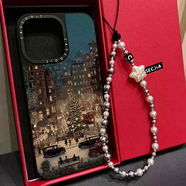 何健弓C家聯(lián)名MagSafe磁吸夜空燈光街頭圣誕夜適用iphone17手機殼16promax蘋(píng)果15pro鏡面14plus保護套13 C殼ce612藍色夜空燈光街頭 iPhone17Pro