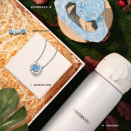 施華洛世奇（SWAROVSKI）圣誕禮物Una跳動(dòng)的心項鏈女吊墜輕奢小眾送女友女士老婆女 少女的藍調-心動(dòng)3件套