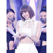 夜店套裝女韓國明星白色裁剪套裝夜間表演服裝Lisa同款性感爵士舞 女團同款白色上衣 S 現貨當天發(fā)