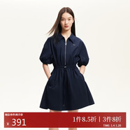 VEROMODA 連衣裙女2025夏季新款松緊腰純色運動(dòng)風(fēng)連衣裙32526Z002