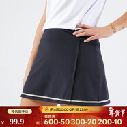 迪卡儂運動(dòng)短裙女春夏半身裙速干防走光網(wǎng)球裙褲WSZ2黑色XXS-2696890