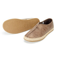 同升和老北京布鞋中國風(fēng)新款男旗艦中式復古潮休閑一腳蹬男鞋 卡其色 38