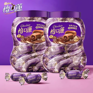 怡口蓮（Cadbury）太妃糖美味榛仁巧克力味夾心太妃糖婚慶喜糖罐裝怡口蓮巧克力糖果 【2罐】原味巧克力253g