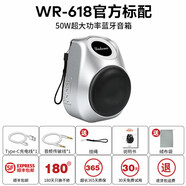 藍彩何LAOMI無(wú)線(xiàn)藍牙音響峰值50W大功率重低音炮音箱高音質(zhì)戶(hù)外大音量 磨砂銀/WR-618峰值50W超大功率+10C三鋰動(dòng)力電池+BMS電 標配