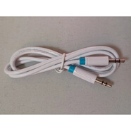 金河田（Golden field）適配漫步者金河田功放機電腦音響音箱連接線(xiàn)一分二音頻線(xiàn)數據 白色一對一音頻0.8米