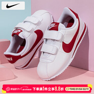 耐克（NIKE）男童女童兒童鞋 運動(dòng)鞋寶寶鞋軟底毛毛蟲(chóng)童鞋休閑鞋兒童鞋走路鞋 904769/小童/白紅904767/中童 28