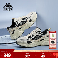 卡帕（Kappa）背靠背老爹鞋男女鞋2025新款秋季休閑運動(dòng)鞋厚底跑步鞋 K0FZ5MC57