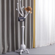 詠幻架落地掛衣架發(fā)財樹(shù)形衣架臥室客廳掛包架 如意發(fā)財樹(shù)亮白色[精品豪華版]