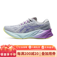 亞瑟士（asics）亞瑟士NOVABLAST 3女子回彈緩震跑步鞋透氣舒適運動(dòng)鞋 灰色_紫色 35.5