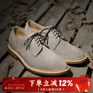 玩累了的孩子前行吧 Country Boots 反絨系列之德比行者正裝男真皮皮鞋 OPERA 反絨小牛皮灰色154# 44