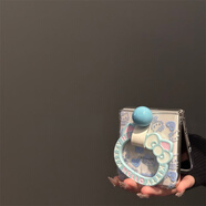 卡通可愛(ài)KT貓戒指支架華為PuraX折疊屏手機保護殼pocket2女小米MI 滿(mǎn)屏藍愛(ài)心KT貓+蝴蝶結戒指支架 華為novaFlip