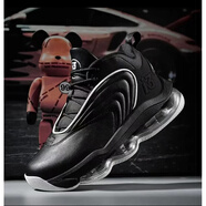 宰摟艾弗森減震氣墊籃球鞋 男女通用耐磨實(shí)戰跑步鞋 黑色 38 38標準尺碼