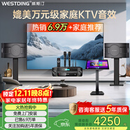 威斯汀家庭ktv音響套裝唱歌全套設備點(diǎn)歌機一體卡拉ok影院家用客廳全新升級108音箱套裝 【內置效果器】108四分頻+393話(huà)筒一體新升級