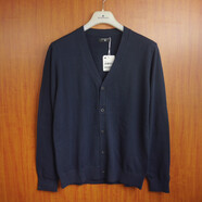 佐丹奴（Giordano）新款休閑高級針織衫男士秋季棉V領(lǐng)單排扣百搭開(kāi)衫針織毛線(xiàn)外套男 寶藍色 寶藍色 L