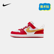 NIKE 耐克童鞋男女童休閑板鞋COURT BOROUGH魔術(shù)貼運動(dòng)鞋小童