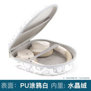 國貨嚴選適用于貝斯D05頭戴式藍牙耳麥保護套D02PRO手提包加寬加 【涂鴉白】新款帶網(wǎng)兜