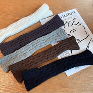 半指手套袖套冬季保暖毛衣長(cháng)款袖護腕遮疤ita無(wú)指可觸屏 升新款：舒適親膚【黑+白】   新升（時(shí)尚百搭】保暖半指手套