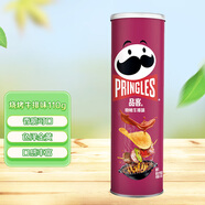 品客（Pringles）罐裝桶裝薯片馬鈴薯片燒烤牛排味110g休閑辦公室零食膨化食品