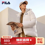 FILA 斐樂(lè )官方情侶羽絨服2025年冬時(shí)尚休閑連帽上衣男女同款保暖外套