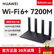 華為（HUAWEI）【當天發(fā)貨】wifi6+路由器雙核版ax3 pro路由器千兆端口高配家用雙頻高速全屋無(wú)線(xiàn)wifi路由器AX300 華為AX6 new旗艦版【W(wǎng)iFi6+ 7200M 標準配置