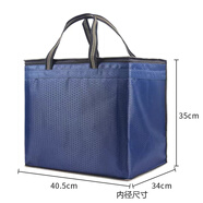 MPPMCK裝酒手提袋1683飛天茅臺五糧液整箱酒袋煙茶送禮品袋大容量收納袋 加大裝酒手提袋藏青色